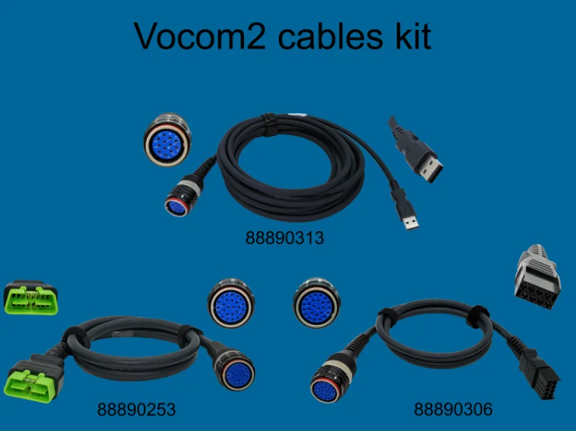 VOCOM 2 Cable Set 88890313 88890306 88890253