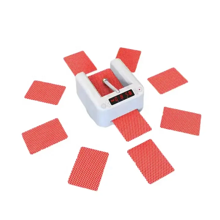 Automatic 360° Rotating Card Dealer Blackjack Table Poker Accessories Roulette Playing Cards Shuffler Machine for Entertainment