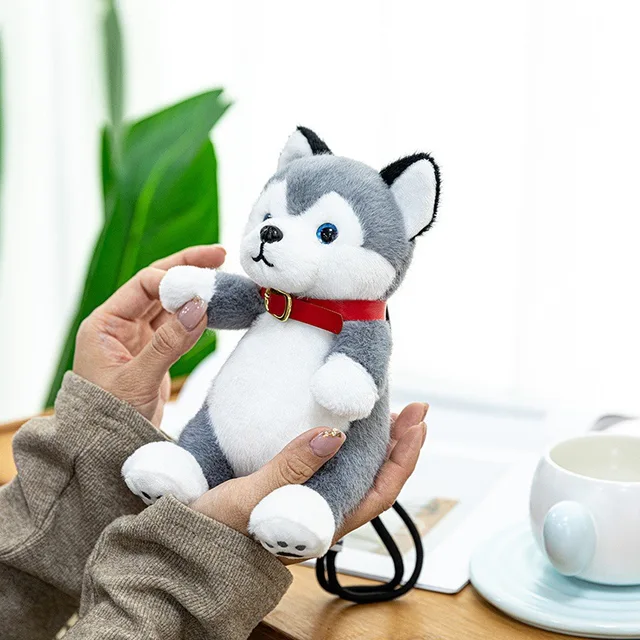 Student Graduation Commemorative Gift Anime Husky Stuffed Animal Toys Dog Diorama Puppy Anime Figure Kawaii Soft Toys Plushie