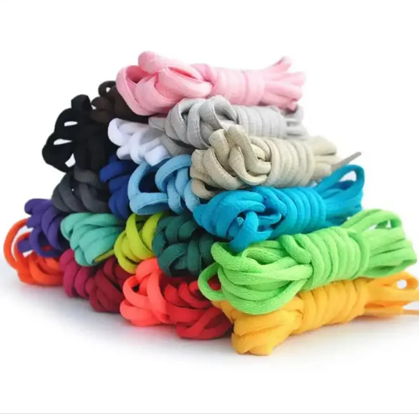 Printed Oval Shoe Laces Multiple Colour Half Round Athletic ShoeLaces for Sport/Running Shoes Shoe Strings