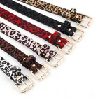 Belt Fashion Leather Printed Belt Factory Wholesale Ladies Belt Fashion Leopard Print Retro Fashion Pin Buckle Leather Belt