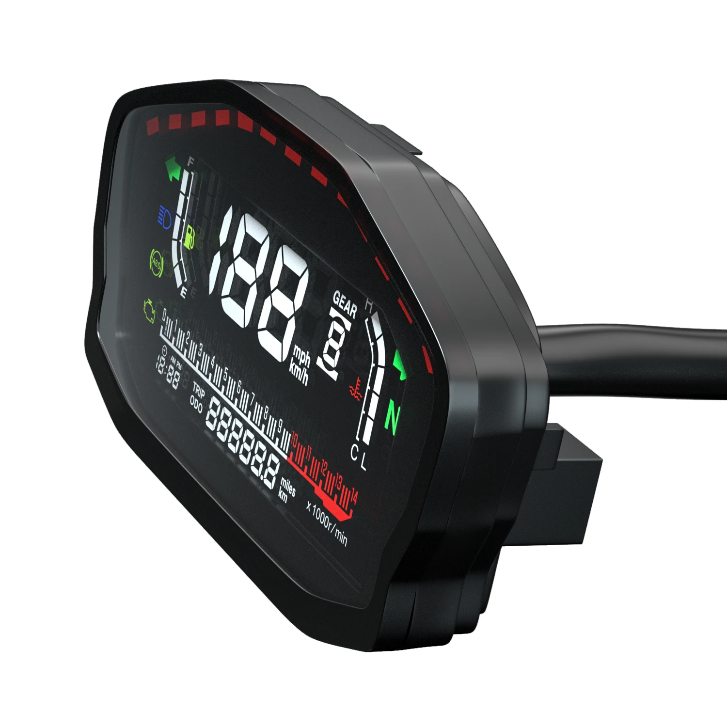 New Ducati Motorcycle Dashboard LCD Meter Cluster Speedometer and Tachometer Velocimetro Digital for Motocicleta