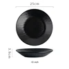 12 pouces plaque de 10 pouces (noir mat) plaque (noir mat)