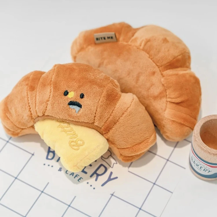 stuffed croissant animal