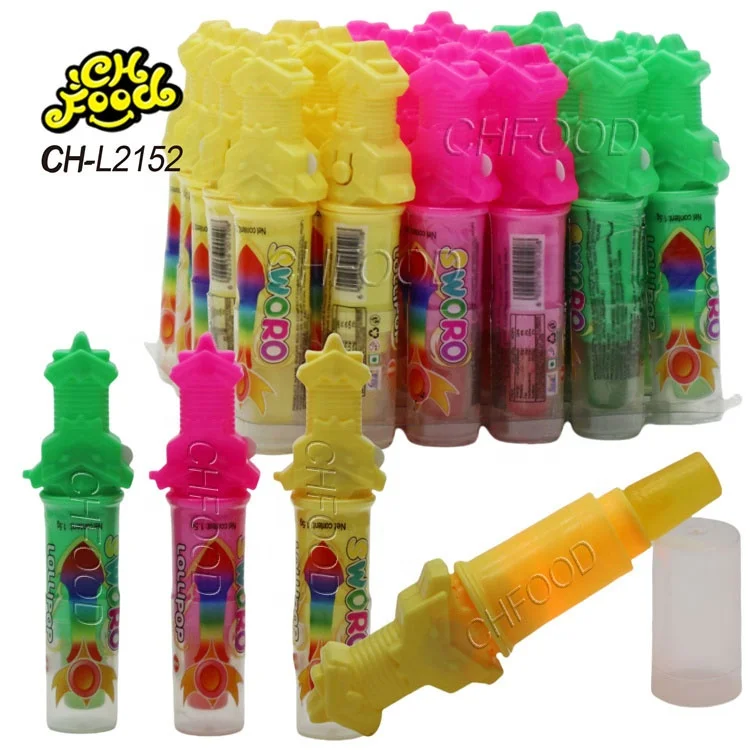 OEM Electric Light Toy Plastic Chinese Weapons with Fruit Flavor Hard Candy Lollipop Wholesale Candy Toy for Boy