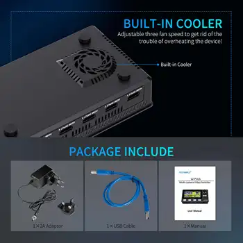 FEELWORLD L2 PLUS Multi-camera Use 5.5" LCD Touch Screen PTZ Control Chroma Key USB3.0 Live Streaming Video Mixer Mini Switcher detail image