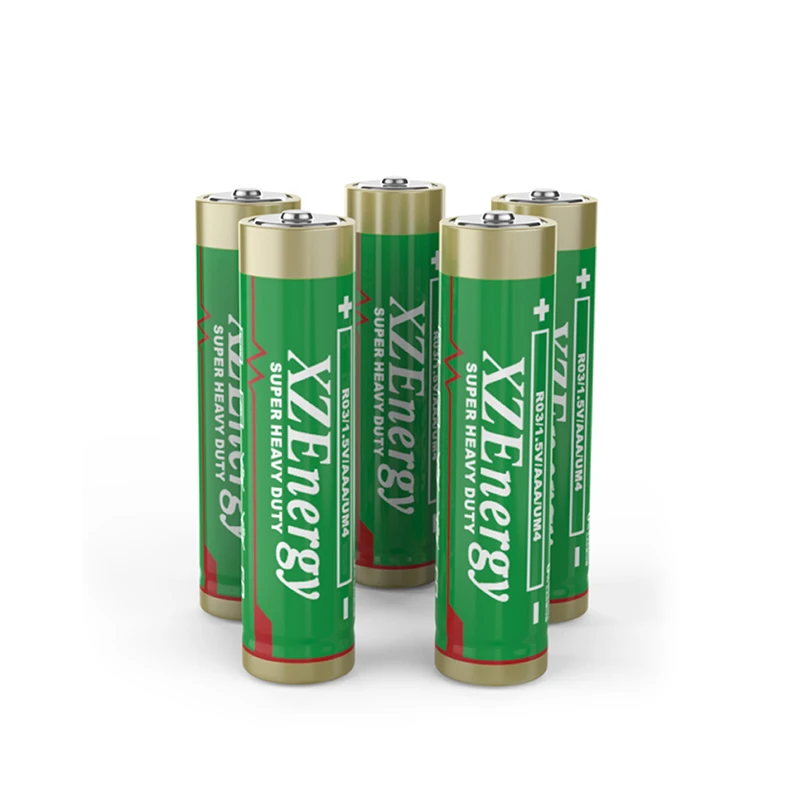XZ Energy R03 AAA 1.5V Zinc Carbon Battery - Heavy Duty Zinc