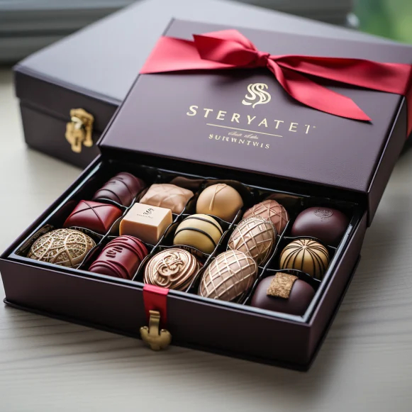 Custom Color Logo Vip Chocolates Boxes With Inserts Drawer Shaped Pull ...