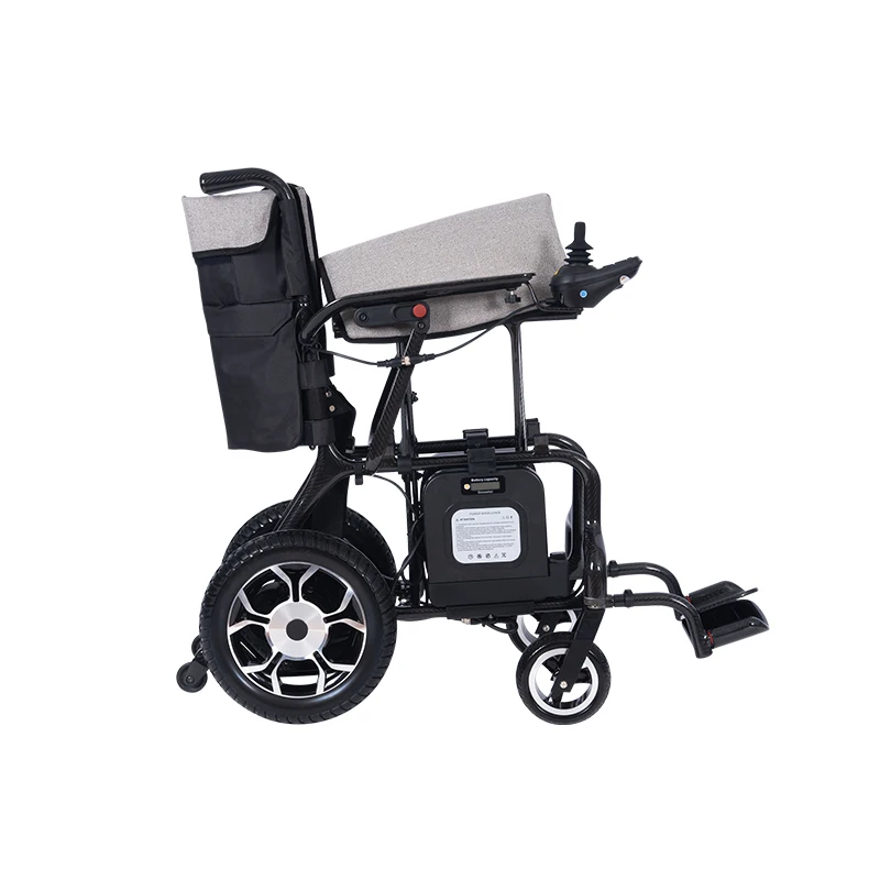 Smart Mobility With Aviation Aluminum Frame Portable Power Chair For Elderly Folding Mobility Wheelchair With Smart Controller manufacture