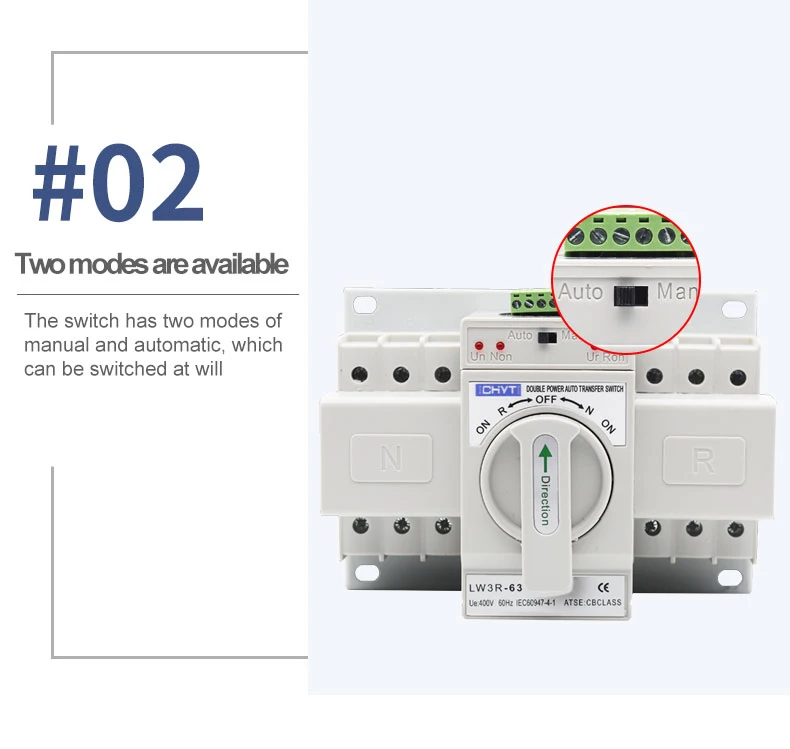 Intelligent Automatic Generator Transfer Switch Change Over Single ...