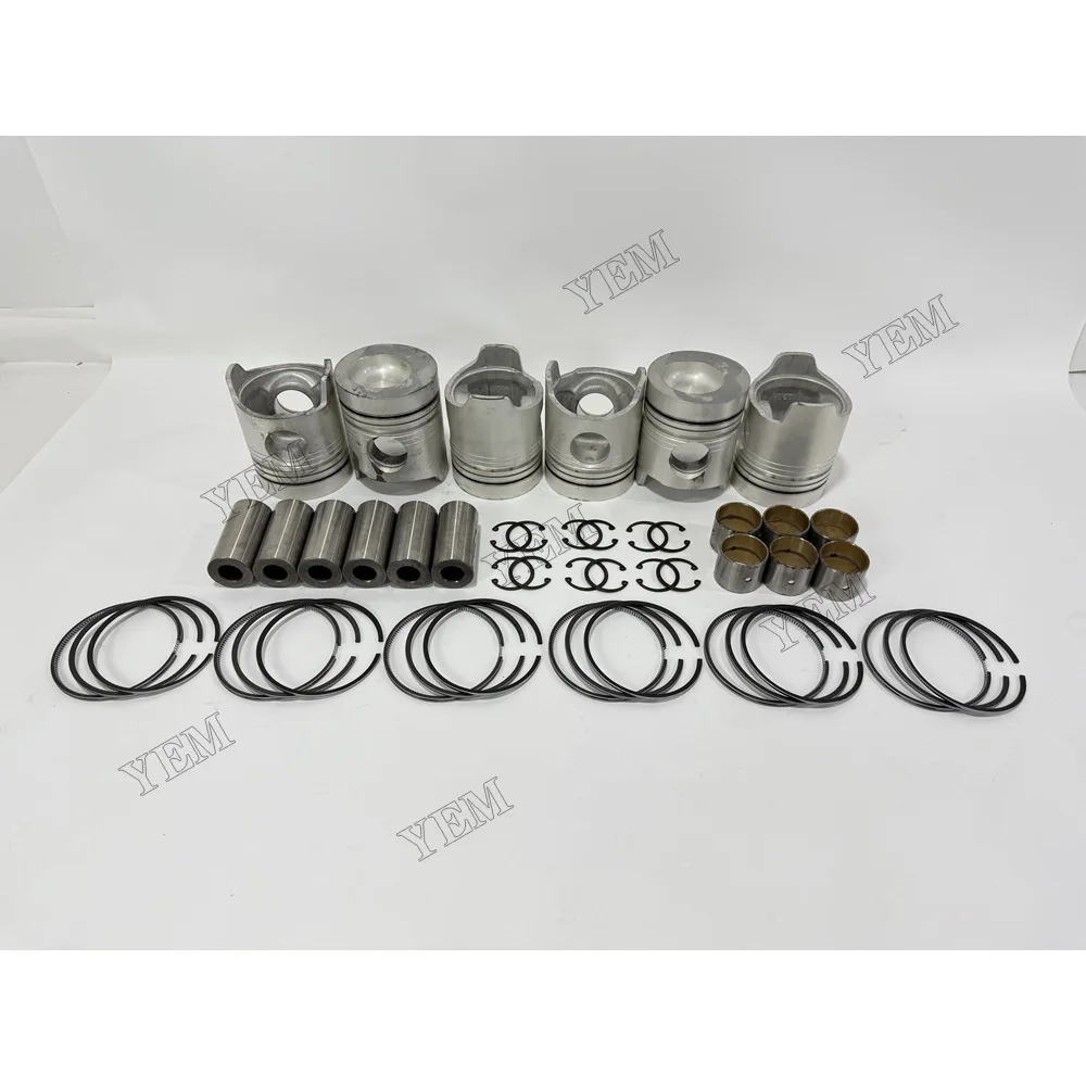 Piston and Rings for Mitsubishi 6D20 Machinery Engine Spare Parts 6