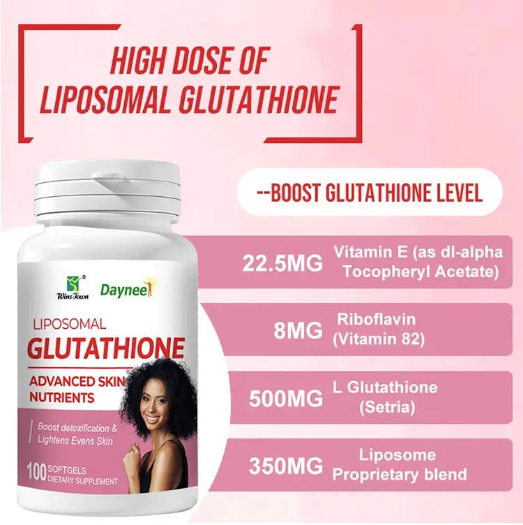 For 500mg L-Glutathione Supplement Beauty Product 100 Softgel Capsules Adult Men Women For 500mg L-Glutathione Supplement Beauty Product 100 Softgel Capsules Adult Men Women
