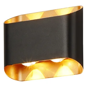 Modern Aluminum Led Outdoor Wall Light Fixtures for Bedroom Hotel Corridor Lighting Waterproof IP65 up and Down Wall Lamp