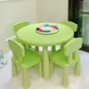 Green round table 4 small back green