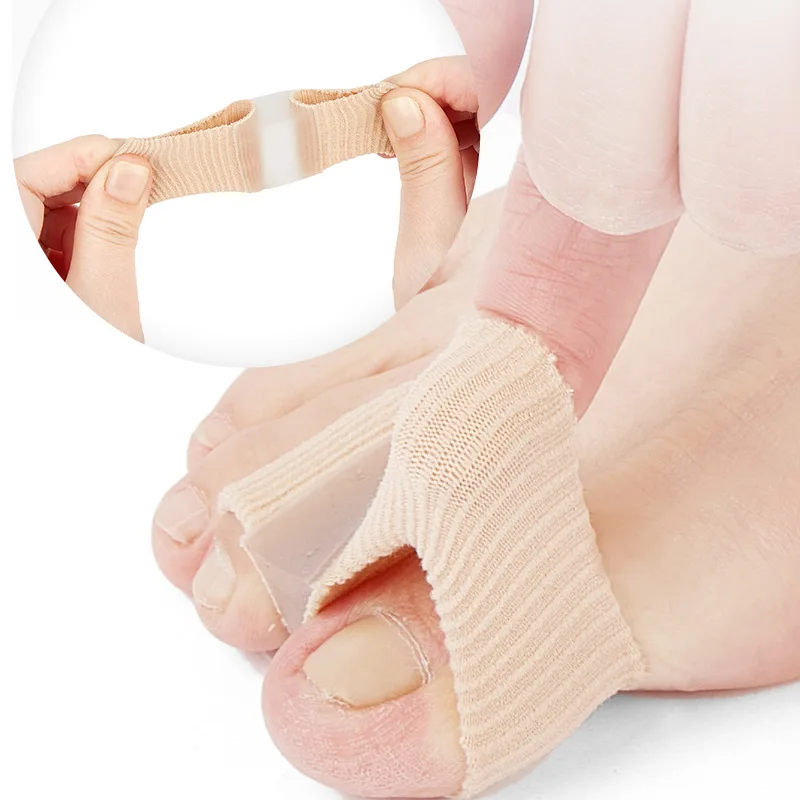 Silicone Big Toe Separator Spacer Comfortable Gel Toe Spreader in Foot Shape for Toes Separador De Dedos En Forma De Pie