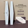LIME À ONGLES FORME DIAMANT ZÉBRÉE BLANC 150/150 GRIT