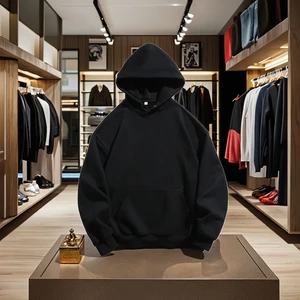 High-end Boutique Clothing Supplier CUSTOMIZED R&D Wholesale Sample Q Brand Retro American Hooded Pullover Sweatshirt for