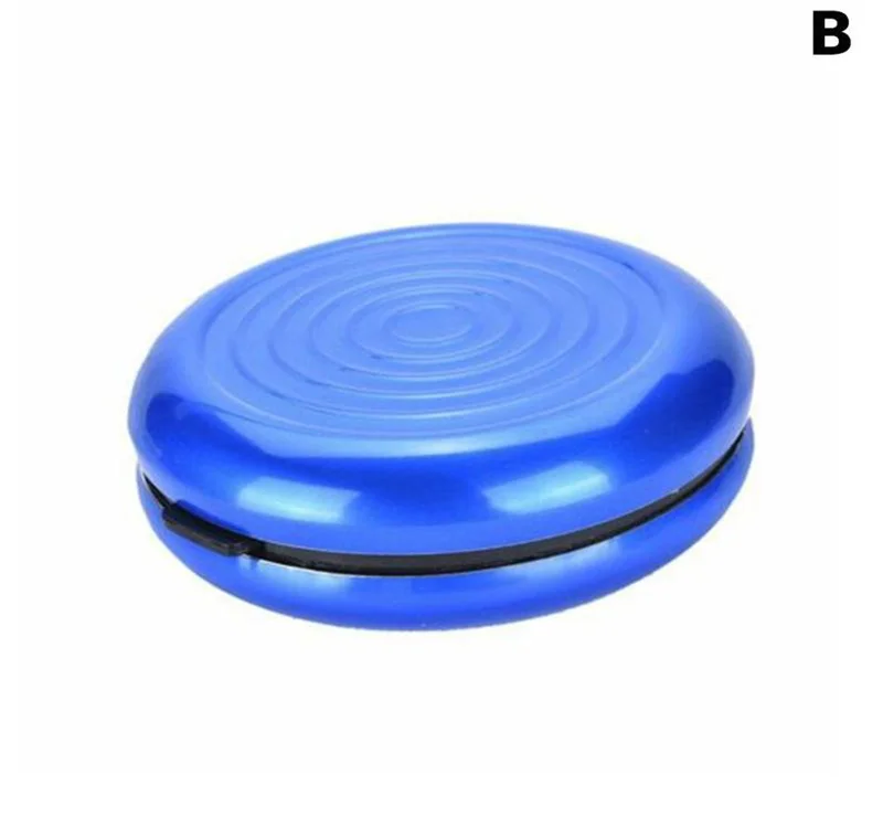 Zerquell Scatola Portamonete, Portamonete in Alluminio, Euro Coin Dispenser, Mini Dispenser Portatile, Box Organizer Porta Monete a Molla con 7 Compartimenti per Monete (Argento