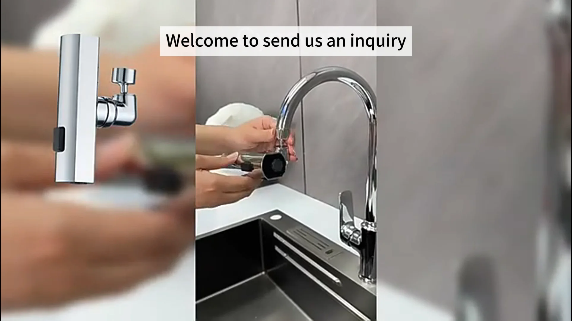 Sanipro Kitchen Taps Waterfall Stream Sprayer Head Filter Diffuser