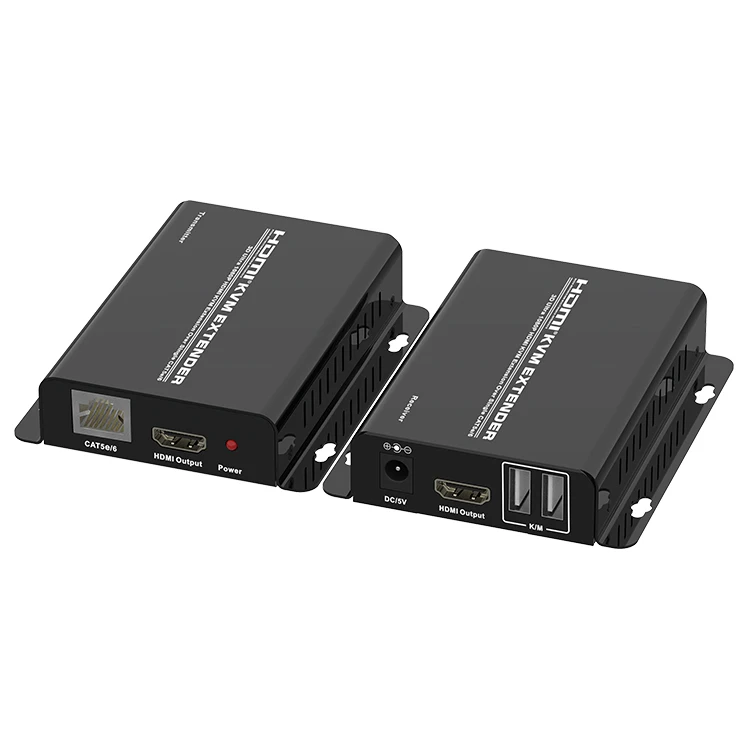 4k 1080p Usb Hdmi Kvm Extender 60m Over Ip Ethernet Ca5te/6 Hdmi ...