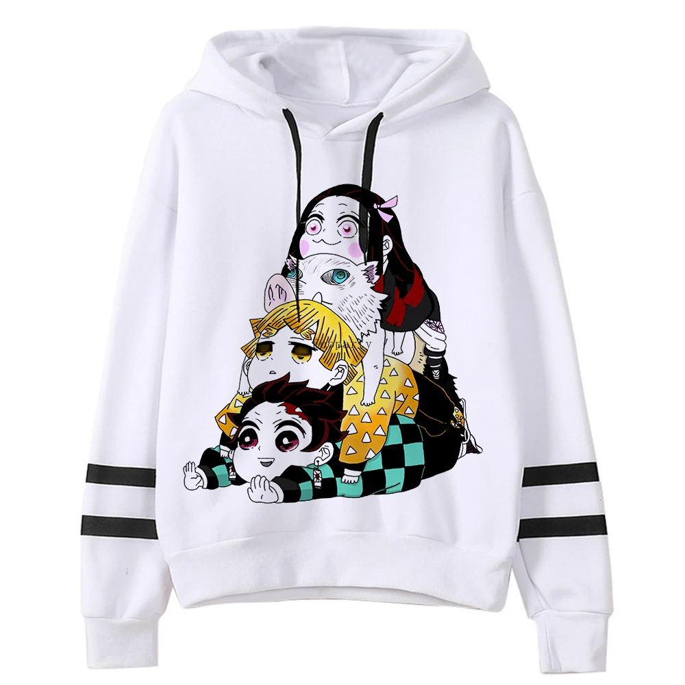 90s Demon Slayer Anime Tanjiro Nezuko Hoodie Sweatshirt Women