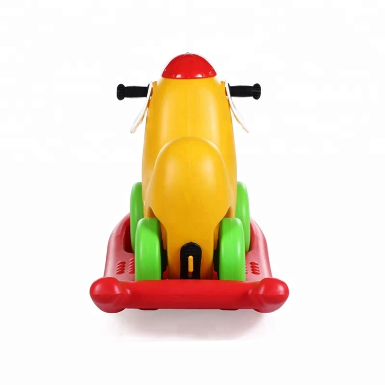 Feelkids PE Plastic Rocking Horse Ride-On Toy for 2-8 Year Olds Unisex Dog Car Style manufacture