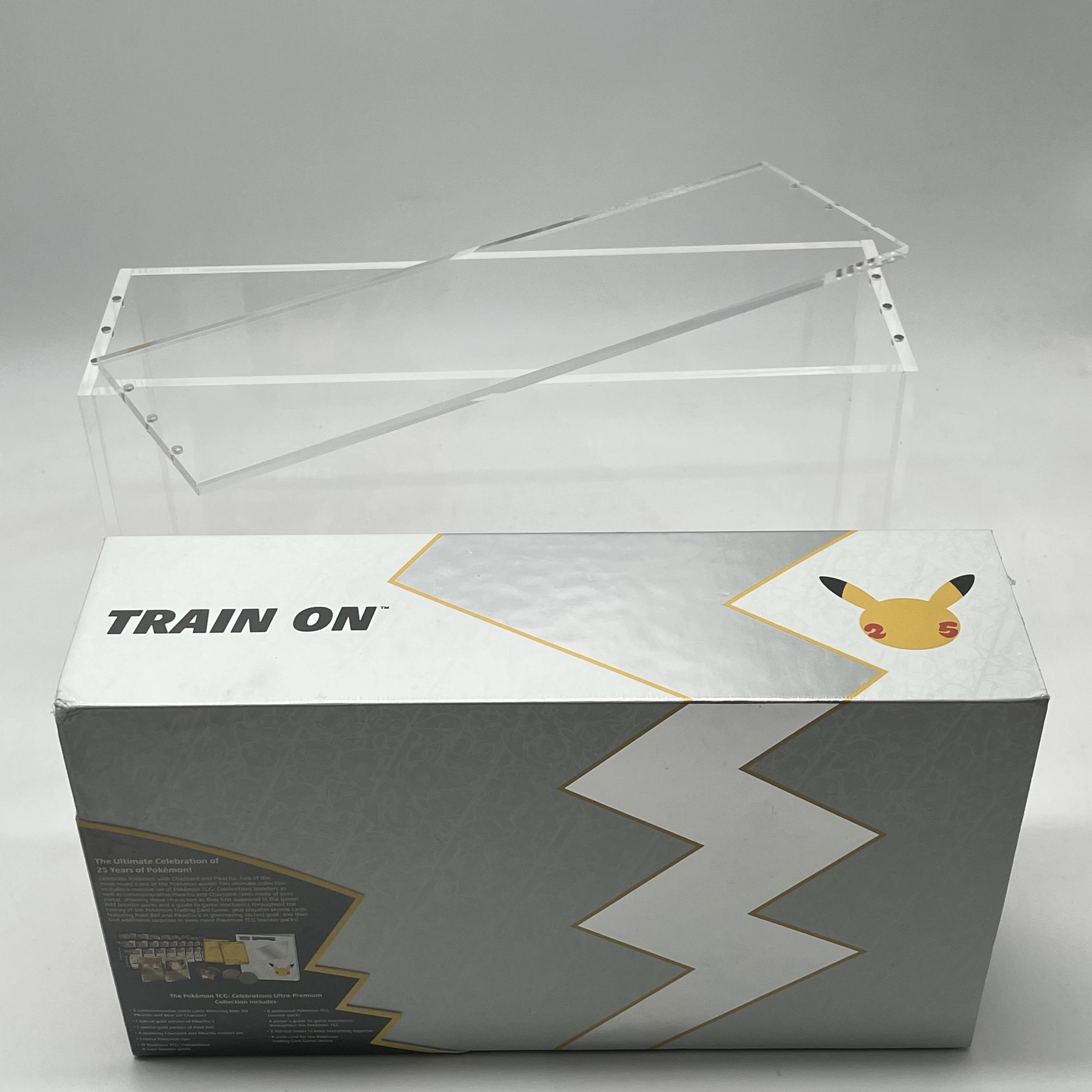 Pokemon Celebrations Ultra Premium Collection Acrylic Case Display With  Magnet Lid or Screw Assembly Closure TCG Protector case