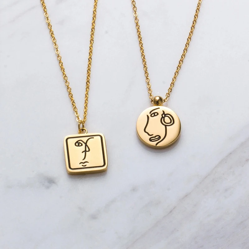 Dainty Women Necklaces Custom Engraved 