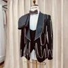 Nero-3 pezzi/set-Giacca + gilet + pantaloni