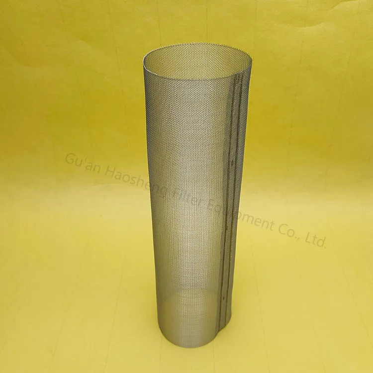 China Stainless Steel Perforated Metal Mesh Tube Round Cylinder Screen Wire Mesh Filter Tubes 1646