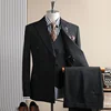 8063 Nero (abito + gilet + pantaloni)