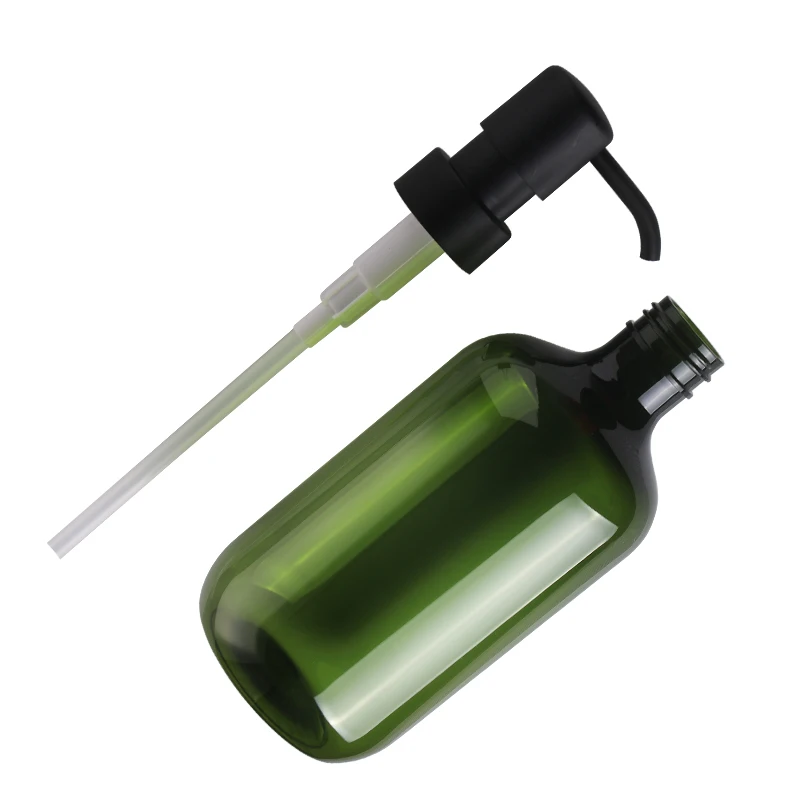 Oem 300ml 500ml Empty Pet Matte Bottle Shampoo Shower Gel Lotion Pump