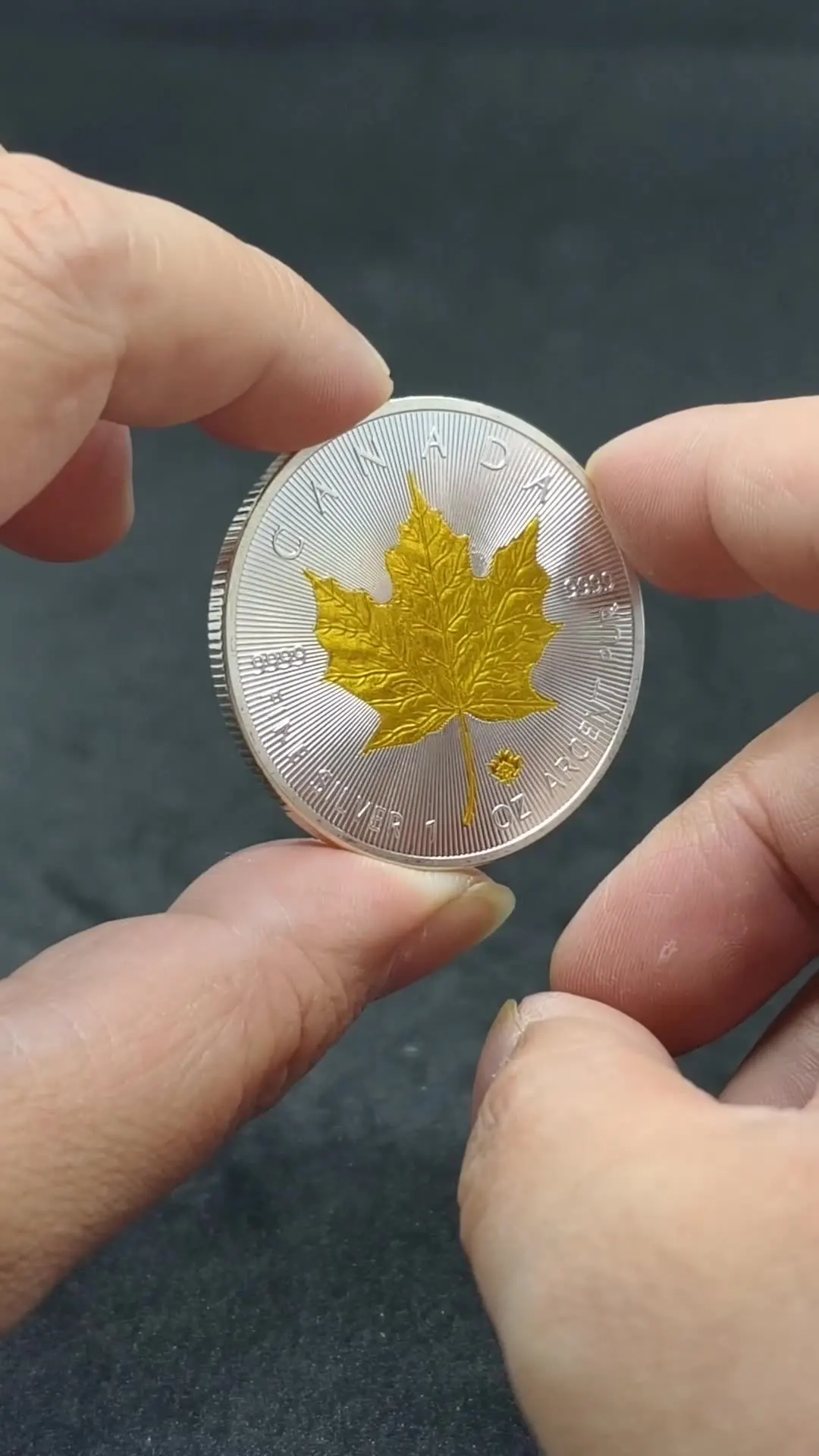 Wholesale Two-color Maple Leaf Gold Silver Coin Canada Commemorative Coins and Collectible Coins