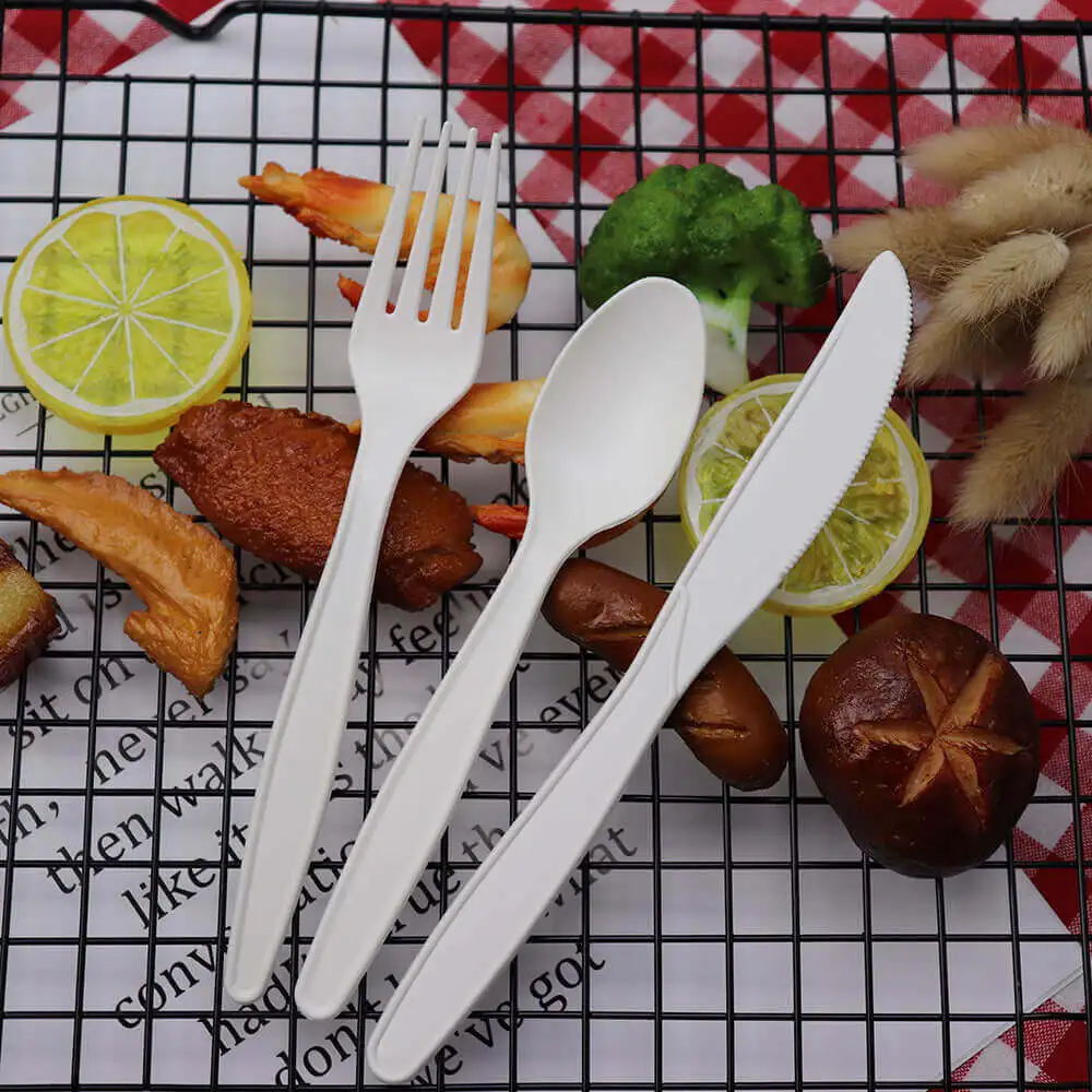Compostable Eco High Quality Tableware Biodegradable Dispensable Cutlery