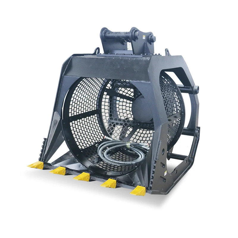 New Excavator Rotation Screening Bucket Digger Rotary Screening Excavator Riddle Bucket Shaker Bucket