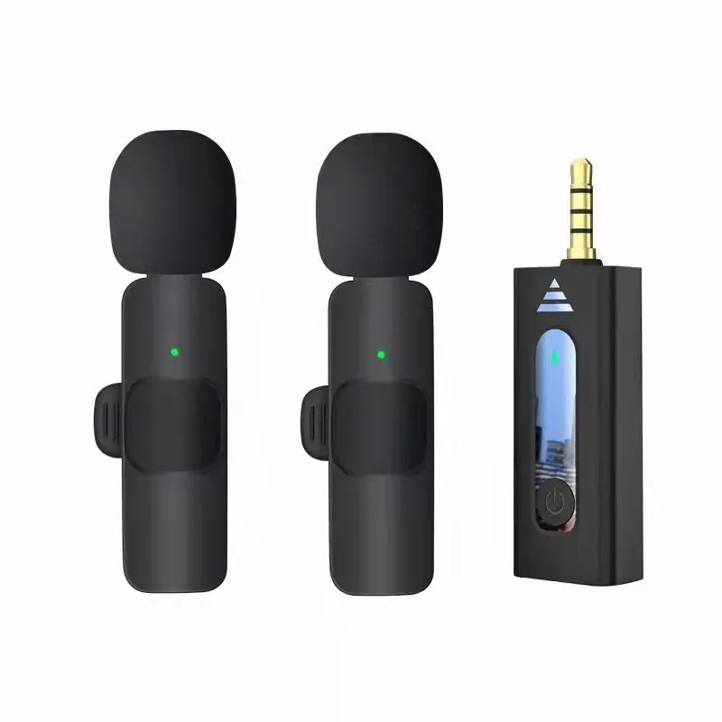 K35 plug-play 3.5mm jack wireless lavalier microphone for speaker digItal Camera