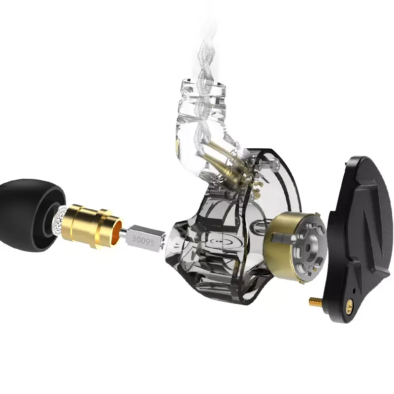 thumbnail interactive-video image 1 of KZ ZSN PRO X 1DD 1BA Dynamic Drive Balanced Armature Hybrid In Ear Earphone,HiFi DJ Monito... 1 of 9