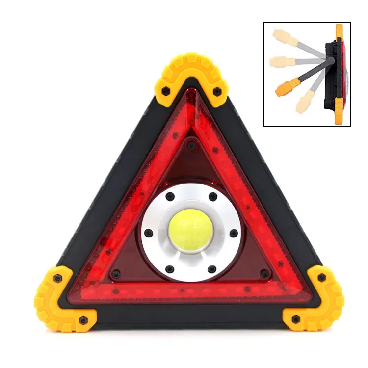 Портативный Автомобильный аварийный перезаряжаемый прожектор дорожной опасности светодиодный уличный прожектор сигнальный знак треугольный аварийный свет