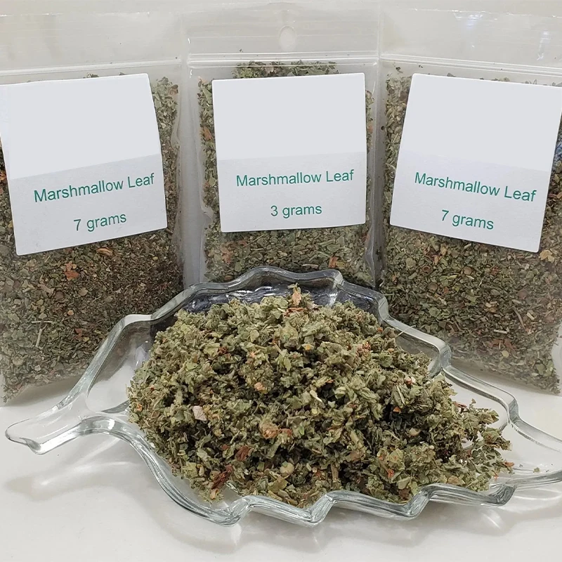 marshmallow leaf cigarette OEM Herbal Tea Marshmallow Leaf for Smoke Cut Loose Leaf Marshmallow Leaf  Smoking Herbal Tea