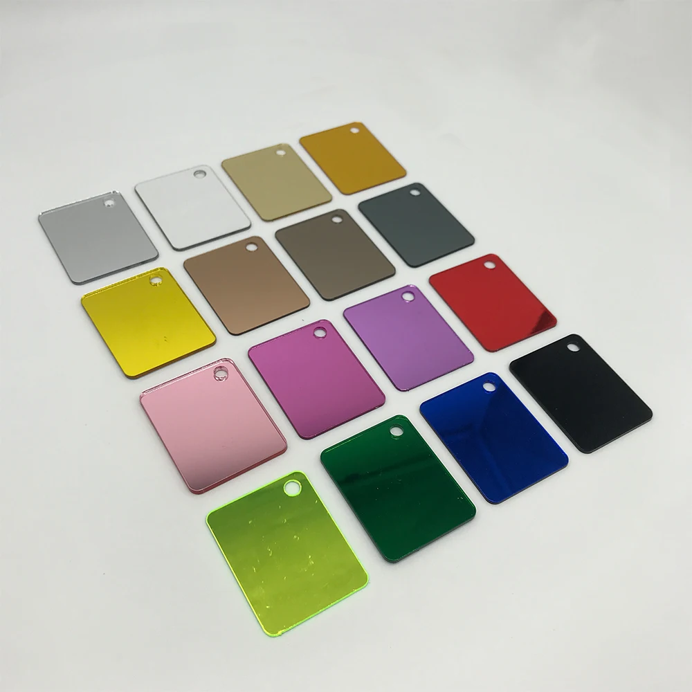 Free Sample Perspex Gold Mirror Acrylic Sheet Colorful Glass 6 Colors