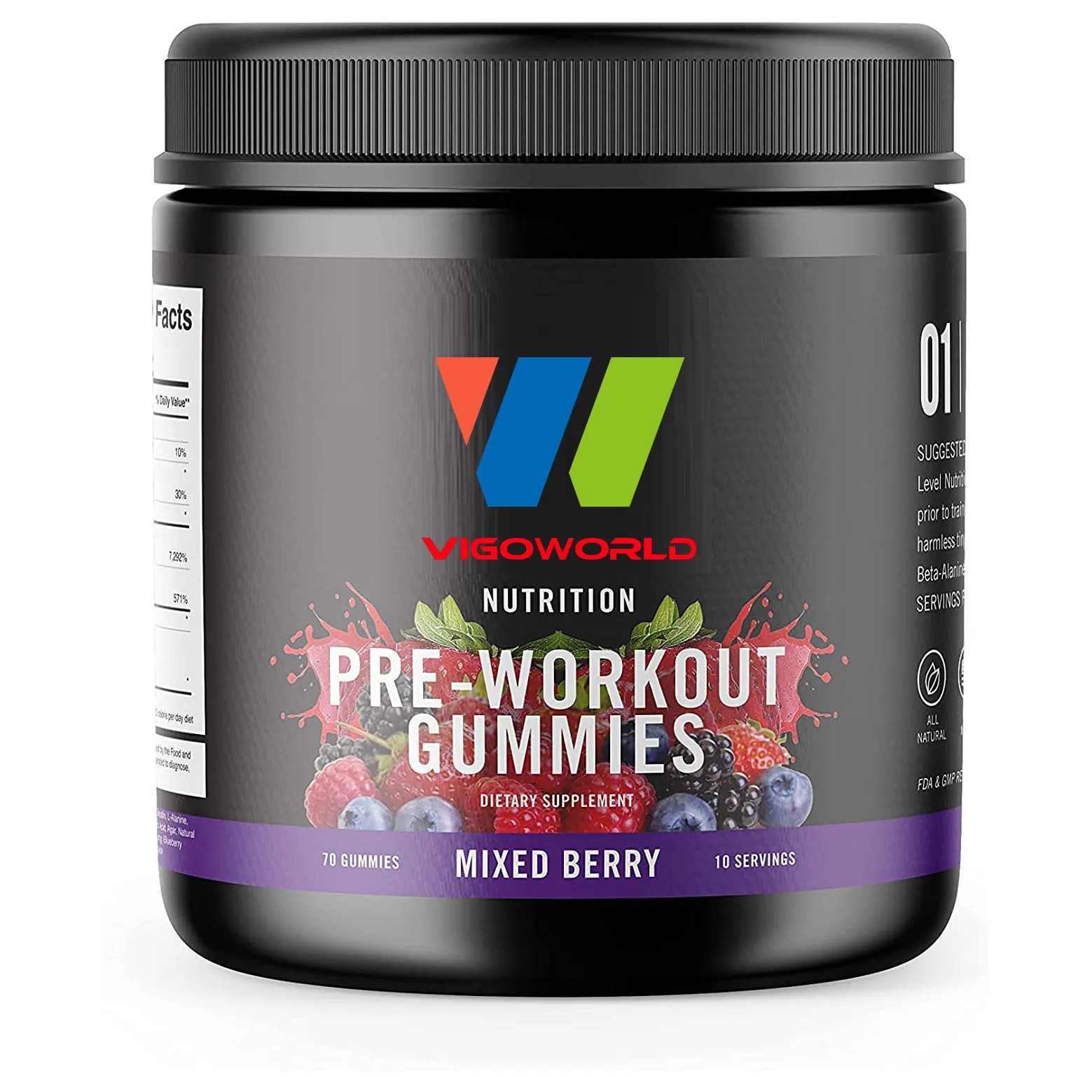 2022 Gym Pre Workout Gummy Energy Bcaa Gummies Supplier Vitamin B12 All