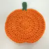 Dessous de verre citrouille orange à tige verte