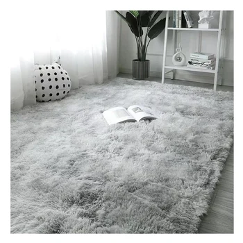 entrance hall carpet Artificial plush luxury decoration super soft fluffy washable carpet anti-skid carpet
