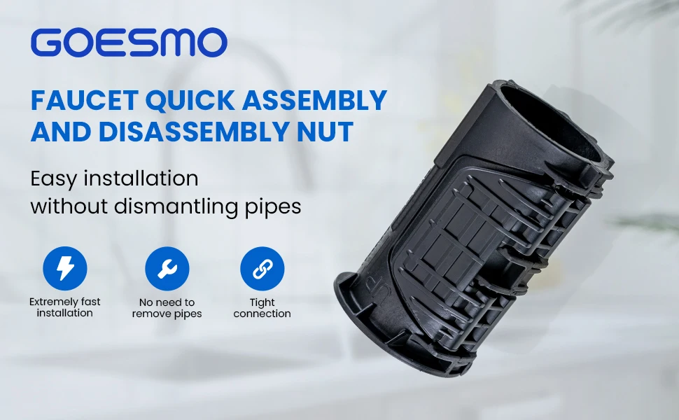 Faucet Nuts,Quick Install Locknuts,Coupling Nut For Kitchen Bathroom