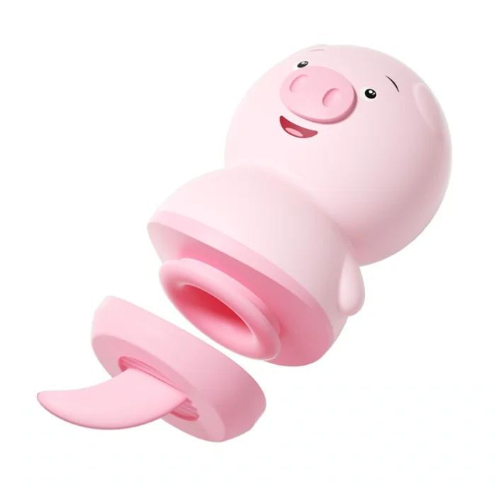Vibrateur sexy et mignon en forme de cochon, stimulant la langue du clitoris et masseur de mamelons, orgasme rapide, sextoy érotique pour femmes et adultes._voghion.com