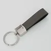 Cuero gris en blanco grabado con láser, metal PLS086-GR