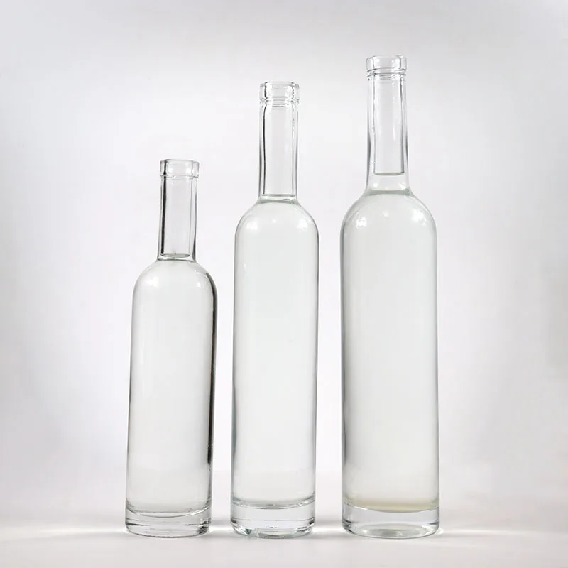 China Factory Customized 500ml 700ml 750ml 1L Vodka Glass Bottle Wholesale