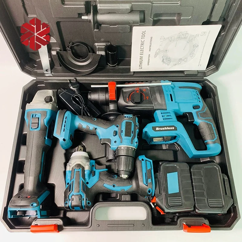 Cordless Power Drill Machine Hand Tool Sets Combo Kit Electric ...