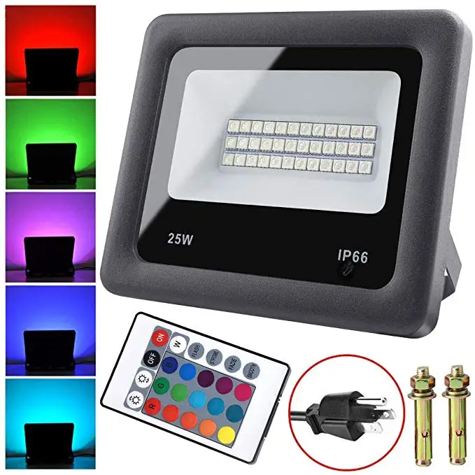 100W25W35W55W LED RGB Flood lights with memory function Outdoor Landscape Lighting