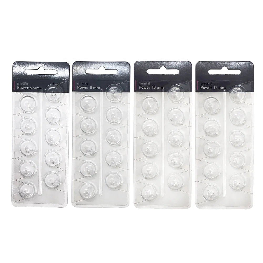 Oticon hearing aid miniFit Power Domes 6mm 8mm 10mm 12mm Pack of 10